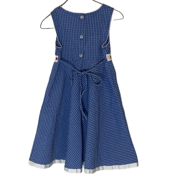 Youngland girls blue sleeveless, twirl dress size 6 - Picture 2 of 6